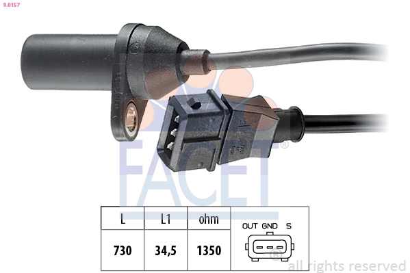 Sensor, crankshaft pulse