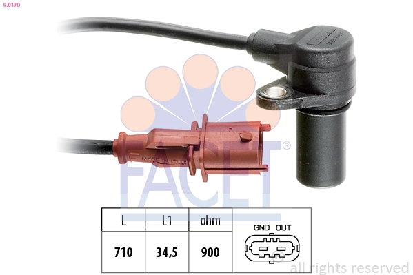 Sensor, crankshaft pulse