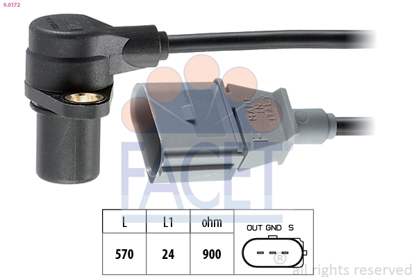 Sensor, crankshaft pulse