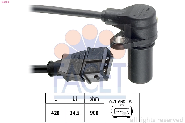 Sensor, crankshaft pulse