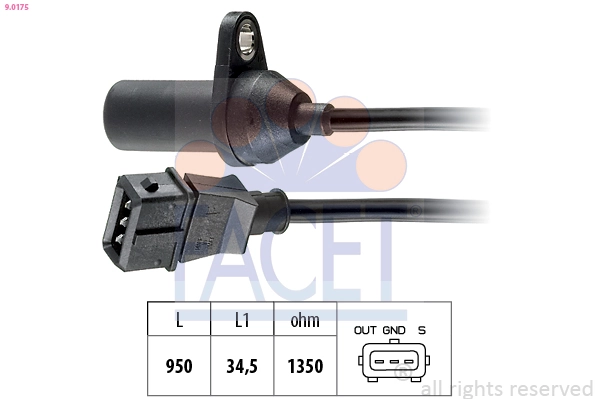 Sensor, crankshaft pulse