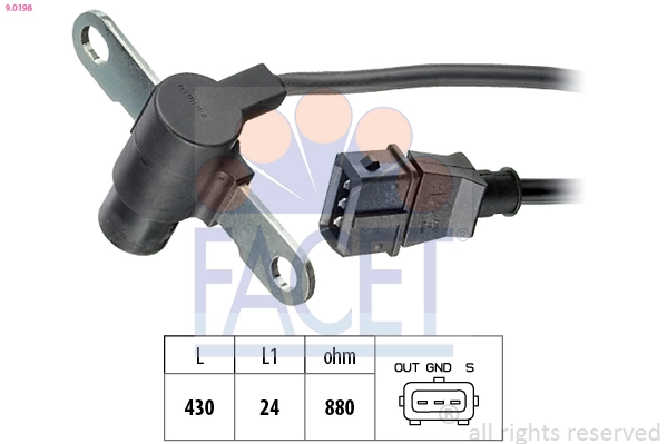 Sensor, crankshaft pulse