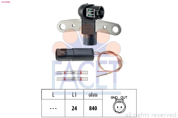 Sensor, crankshaft pulse