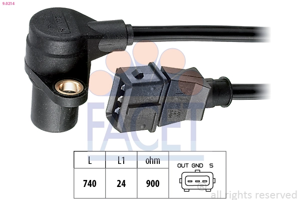 Sensor, crankshaft pulse