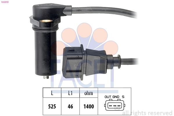 Sensor, crankshaft pulse