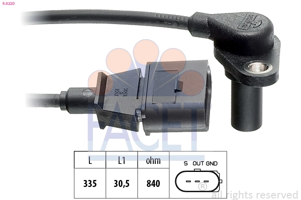 Sensor, engine speed