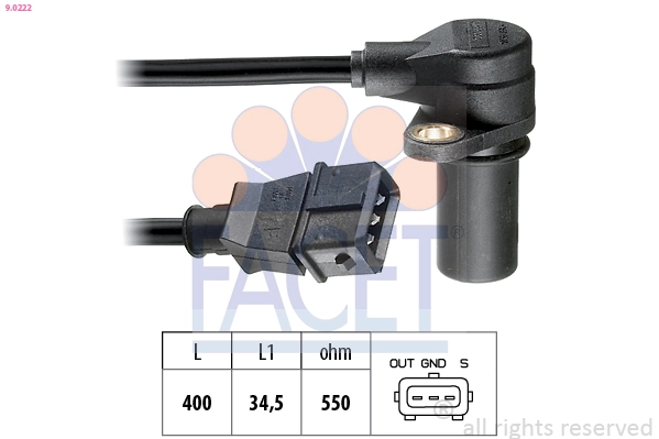 Sensor, crankshaft pulse
