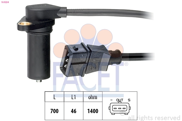 Sensor, crankshaft pulse