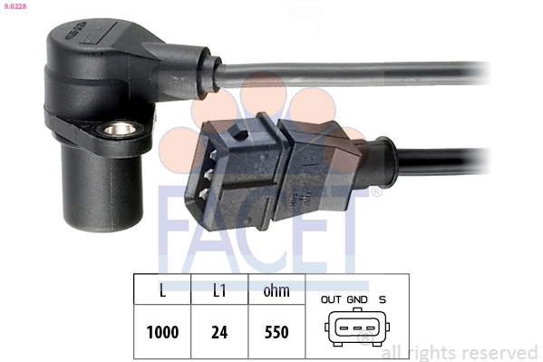 Sensor, crankshaft pulse