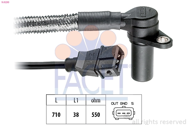 Sensor, crankshaft pulse