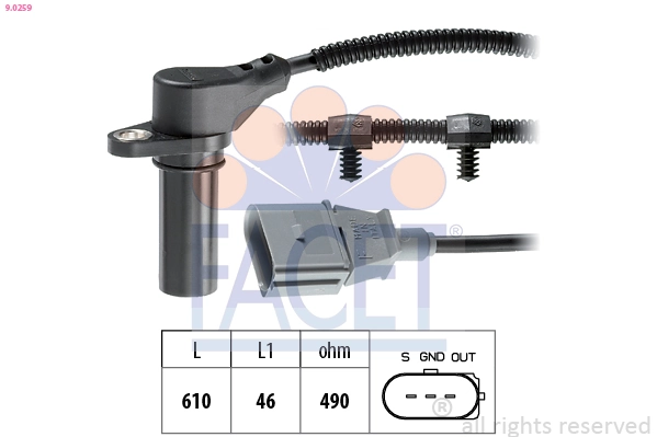 Sensor, crankshaft pulse