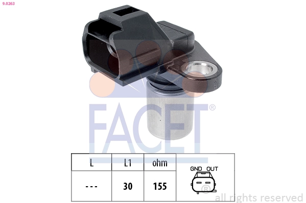 Sensor, crankshaft pulse