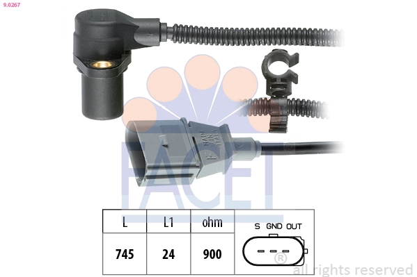 Sensor, crankshaft pulse