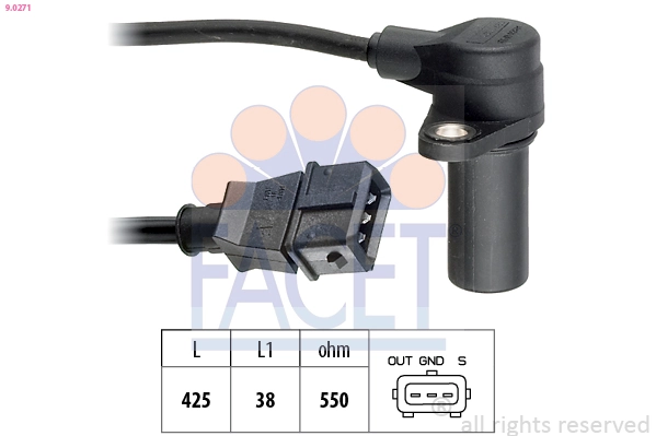 Sensor, crankshaft pulse