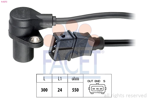 Sensor, crankshaft pulse