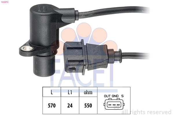 Sensor, crankshaft pulse