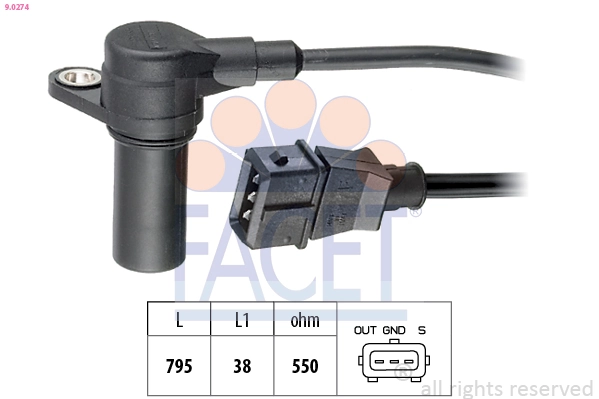 Sensor, crankshaft pulse