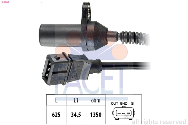Sensor, crankshaft pulse