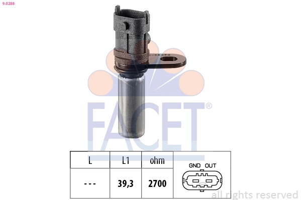 Sensor, crankshaft pulse