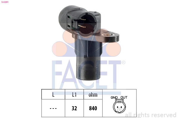 Sensor, crankshaft pulse