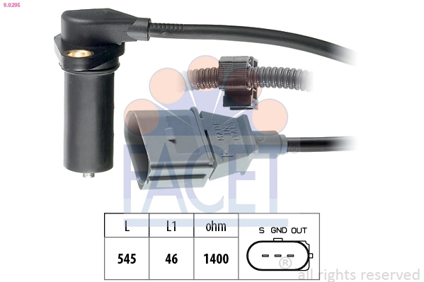 Sensor, crankshaft pulse