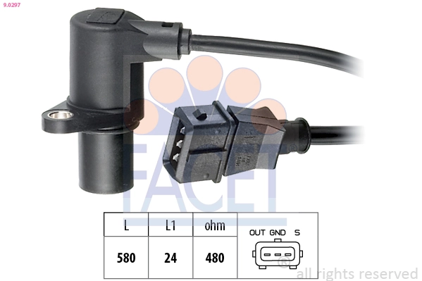 Sensor, crankshaft pulse