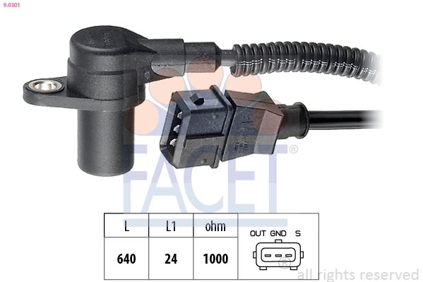 Sensor, crankshaft pulse