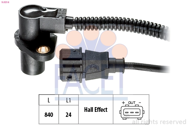 Sensor, crankshaft pulse