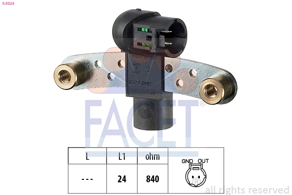Sensor, crankshaft pulse