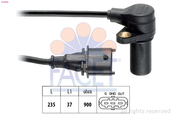 Sensor, crankshaft pulse