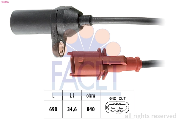 Sensor, crankshaft pulse