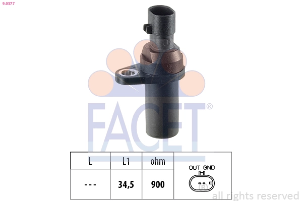 Sensor, crankshaft pulse