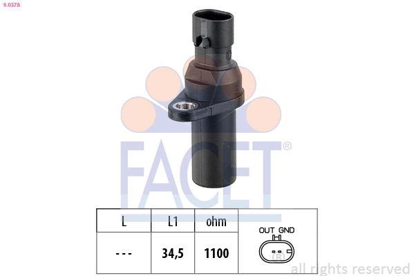 Sensor, crankshaft pulse