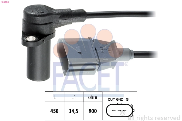 Sensor, crankshaft pulse