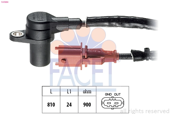 Sensor, crankshaft pulse