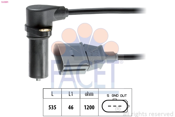 Sensor, crankshaft pulse