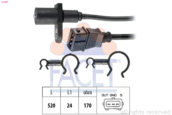 Sensor, crankshaft pulse
