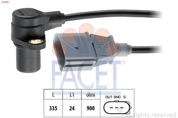 Sensor, crankshaft pulse