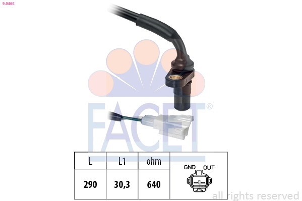 Sensor, engine speed