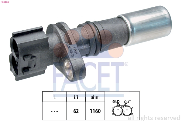 Sensor, crankshaft pulse