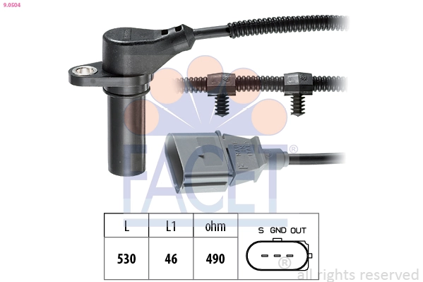 Sensor, crankshaft pulse