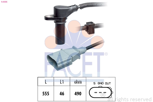 Sensor, crankshaft pulse