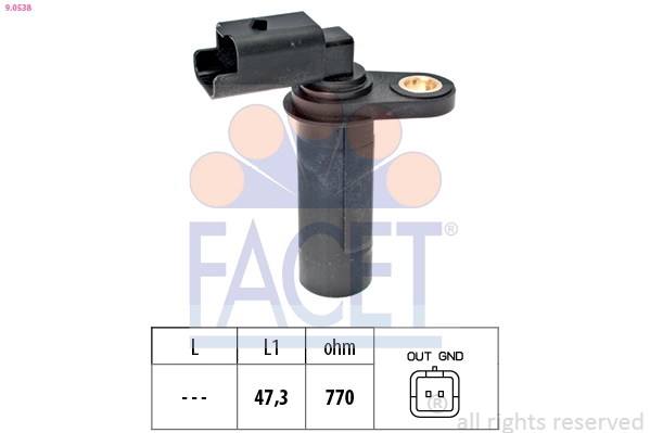 Sensor, crankshaft pulse