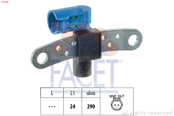 Sensor, crankshaft pulse