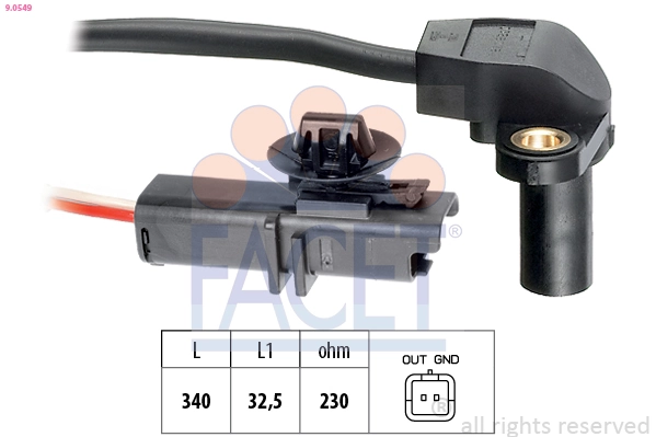 Sensor, crankshaft pulse