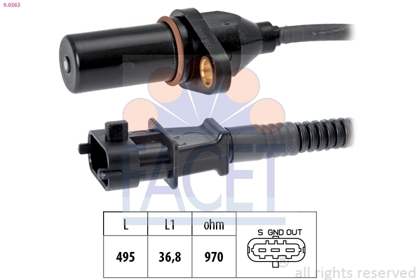 Sensor, crankshaft pulse