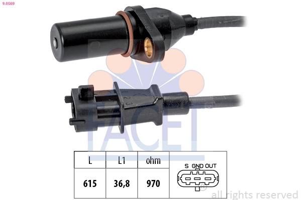Sensor, crankshaft pulse