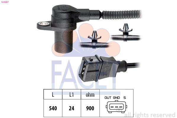 Sensor, crankshaft pulse