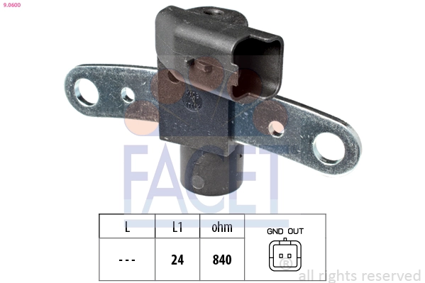 Sensor, crankshaft pulse