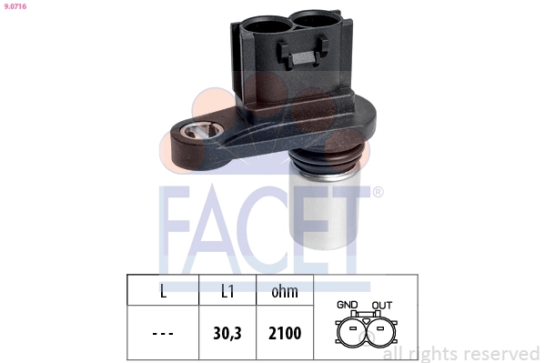 Sensor, crankshaft pulse